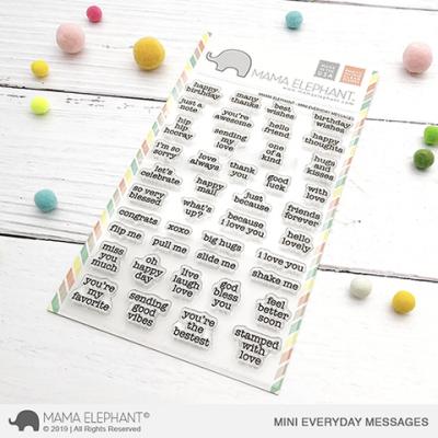 Mama Elephant Clear Stamps - Mini Everyday Messages